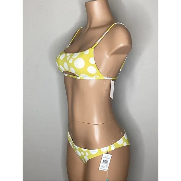Anthropologie New. WET L.A. polka dot bikini. Small. Retails $166 - Image 5