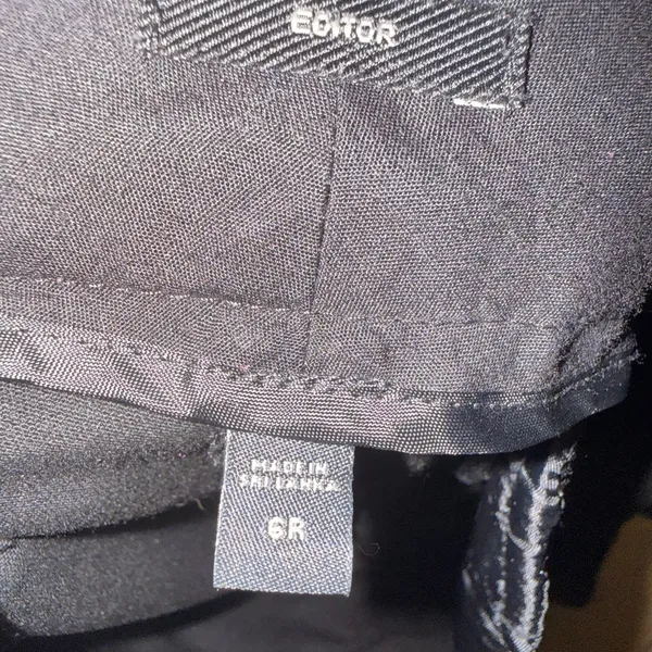 Express 'Editor' Mid-Rise Boot Cut Dress Pant in Black Twill Size 6 Regular - Image 12