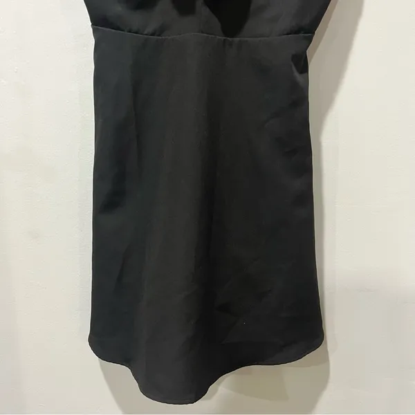Lulus Dress Womens Small Black Ruffled Sleeves Mini Length Fit & Flare‎ Zip LBD - Image 5