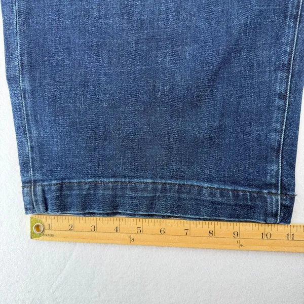 Banana Republic High Rise Wide Leg Crop Denim Jeans Dark Wash Plus Size 35 NWT - Image 13