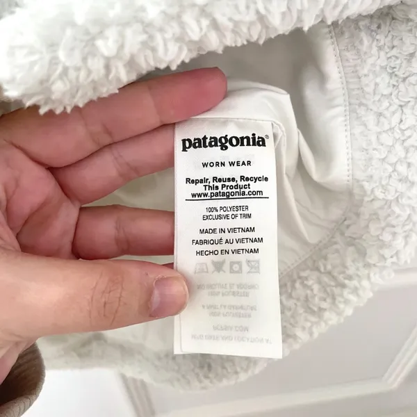 Patagonia Women's Los Gatos Vest Birch White Fleece Size M - Image 5