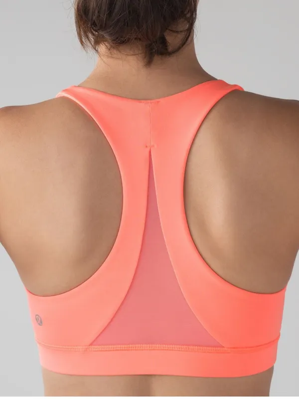 Lululemon Invigorate Bra Pop Orange Sports Bra Size 8 - Image 2