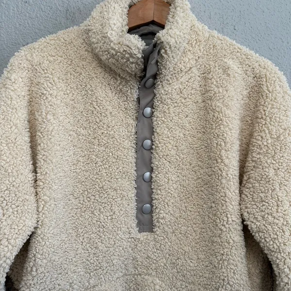 Carbon2Cobalt Snowfall Faux‎ Shearling Pullover Size Small Mid-Heavy Weight - Image 2