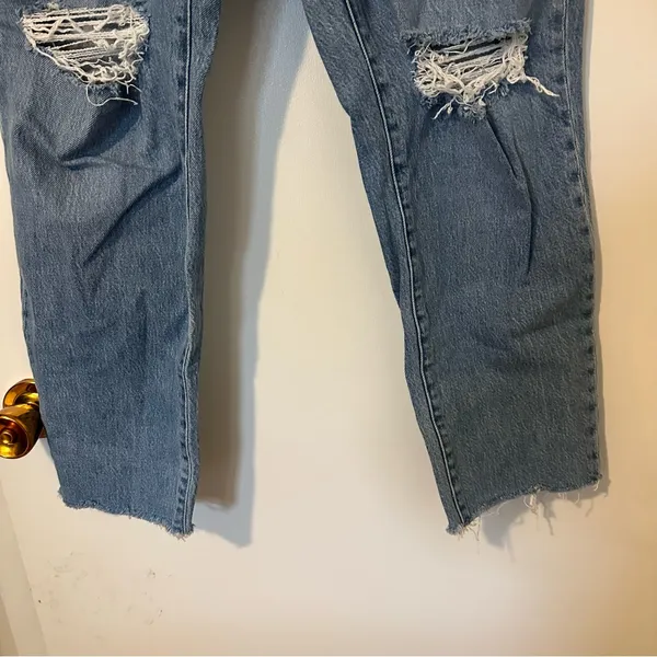 Madewell The Curvy Perfect Vintage Jean Women’s 31 Distressed Blue High Rise - Image 5