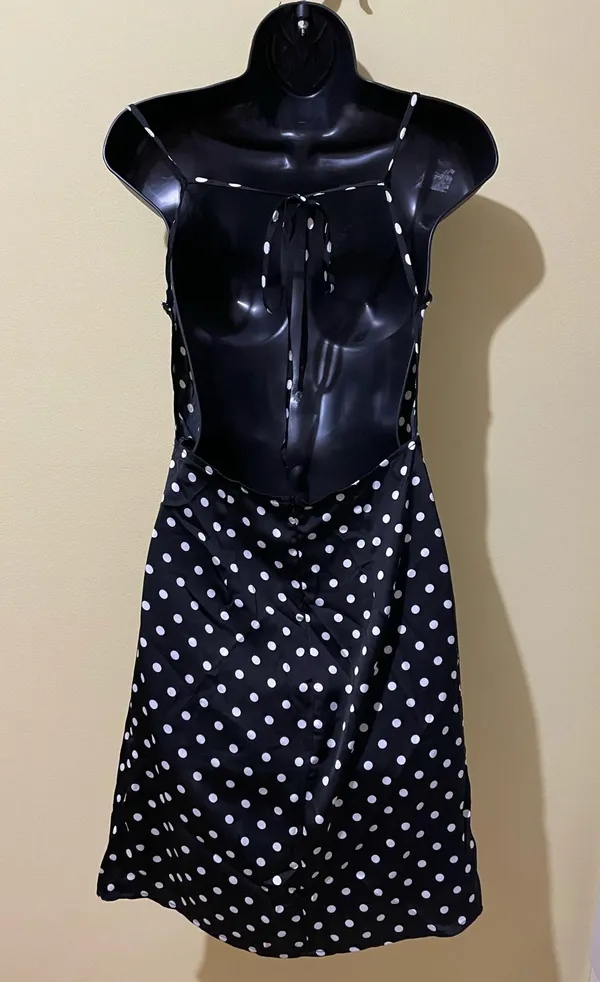 Black polka dot Cami dress New Size XS - Image 7