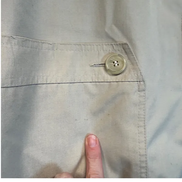 London Fog Women‎ Beige Trench Coat Barncoat Vintage Retro Cozycore Size 14 - Image 14