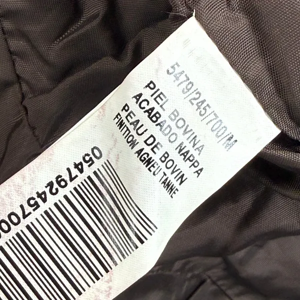 ZARA WOMAN Brown‎ Leather Blazer Jacket Button Front Outerwear Size Medium - Image 5