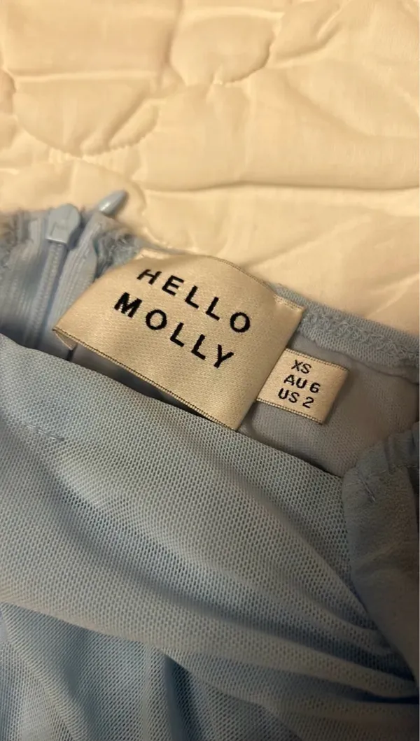 Hello Molly Blue Mini Dress - Image 2