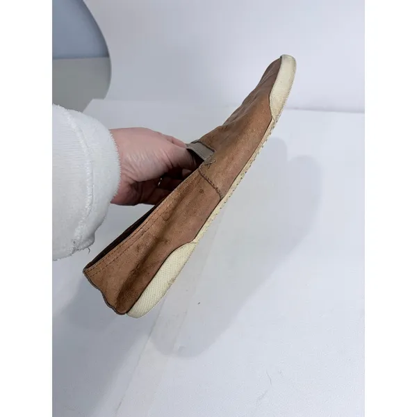 Frye Brown Nubuck Slip-On Flats Minimal Euro Comfort Travel‎ 8M - Image 12
