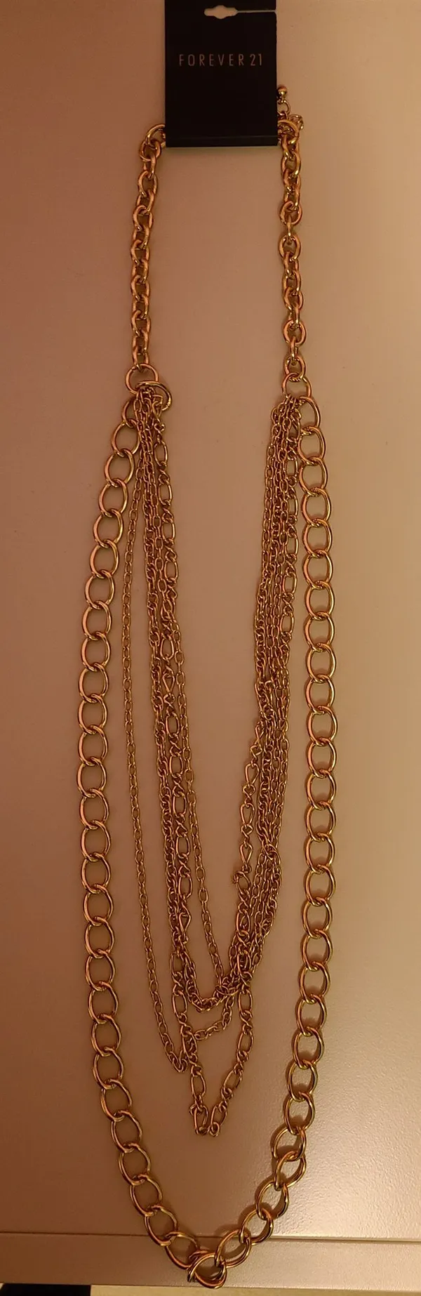 Forever 21 Gold Layered Necklace - Image 3