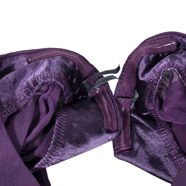 Lulus Enchant My Love Dark Purple V-Neck Long Sleeve Maxi Dress Small - Image 8