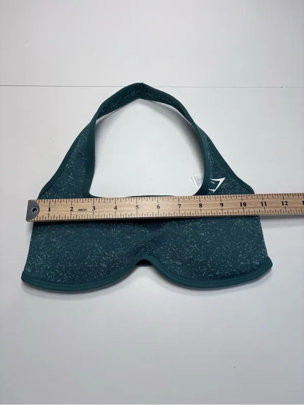 Gymshark Adapt Fleck Halterneck Sports Bra Green Size XS NWOT - Image 7