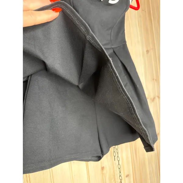 NWT Lulus Bexley Black Strapless Skort Romper Party LBD Chic Night Out Preppy S - Image 5