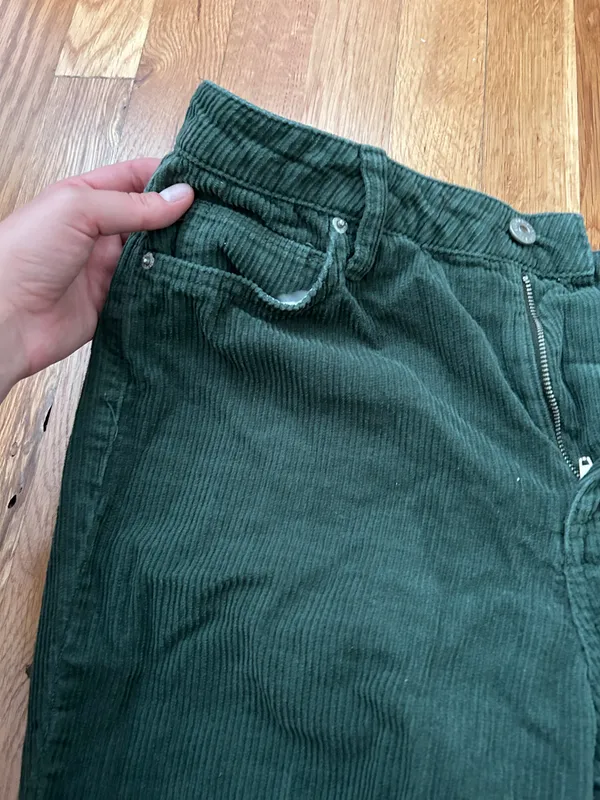 BDG Dark Green Corduroy  Pants - Image 5