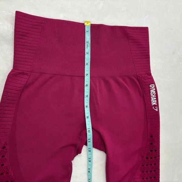 Gymshark Burgundy Performance‎ Leggings Size M - Image 9
