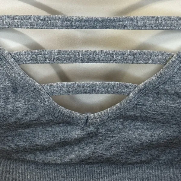 NUX Gray Strappy Bralette | Size S | New Without Tags - Image 5