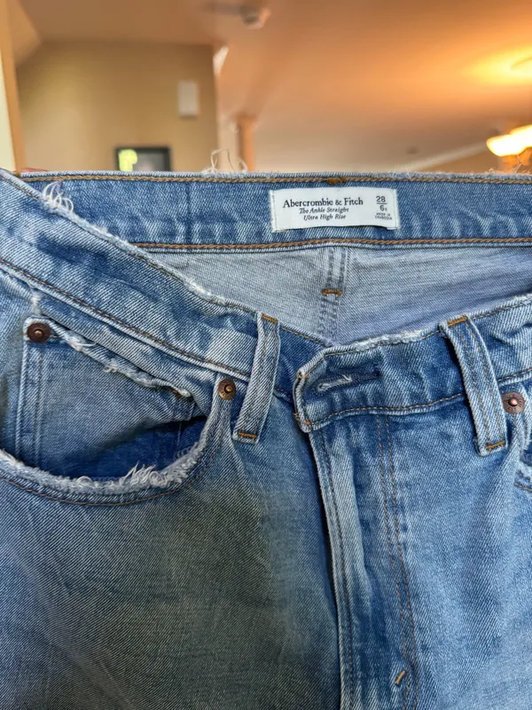 Abercrombie The Ankle Straight High-Rise Ultra Jeans - Image 2