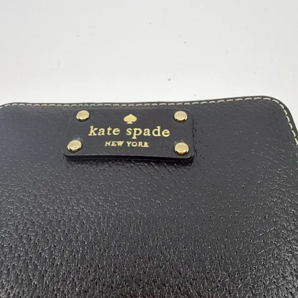 Kate Spade Black Pebbled Leather Bifold Wallet - Image 2