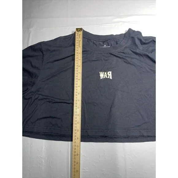 Rawgear Women‎ Black Crop Top T-shirt Size Large - Image 4