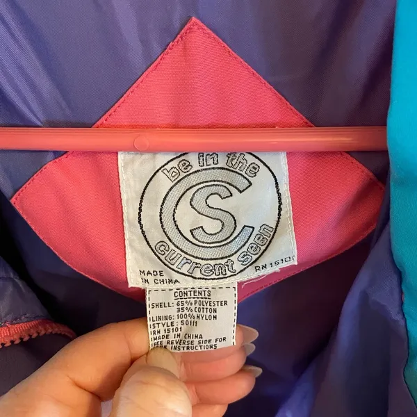 Vintage 80s 90s Pink Purple Women's Jacket wind proof streetwear barbiecore - Image 14