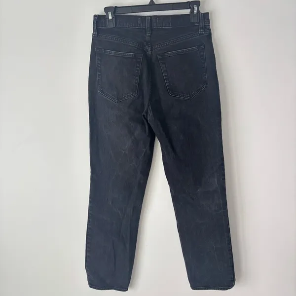 Abercrombie & Fitch The 90s Straight Ultra High Rise Black Denim Jeans - Image 7