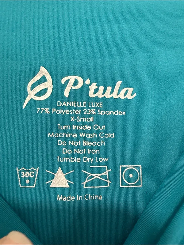 P’tula Teal High-Waist Danielle Luxe Leggings Size XS - Image 6