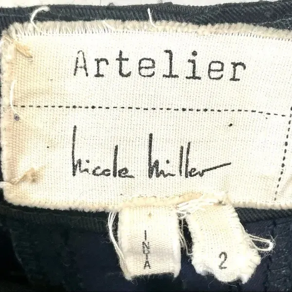 Nicole Miller Artelier black lamb leather pants - Image 10