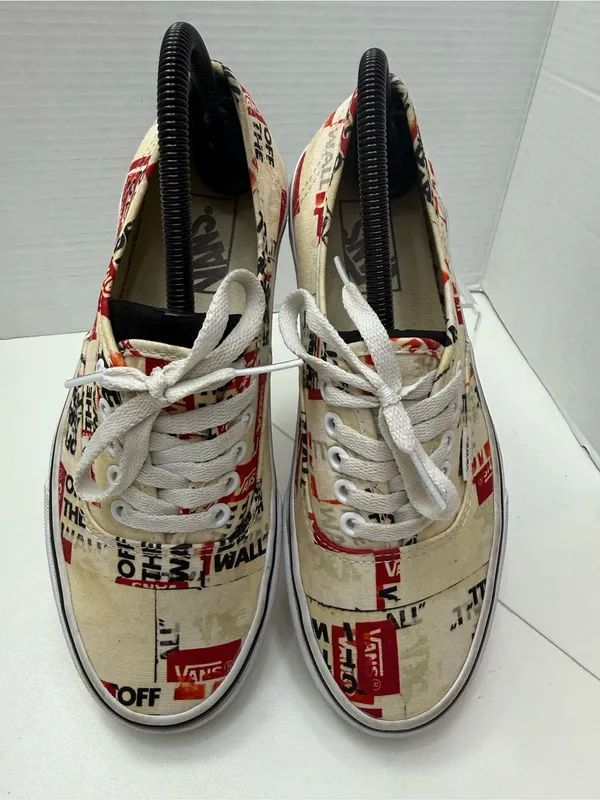 Vans authentic "Off The Wall" logo graphics Sneakers 8.5 w / 7 M - Image 6