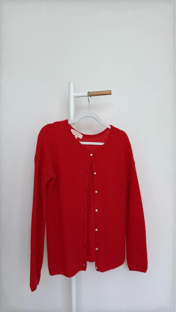 Red Sézane Gaspard Cardigan - Image 2