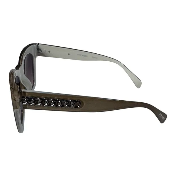 Steve Madden Sunglasses Womens‎ Green Chain Link Cat Eye Y2K Retro SR0422 - Image 5