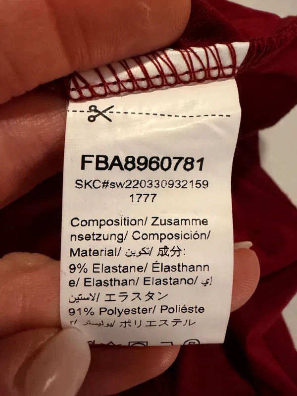 NWT Verdusa Burgundy Cross Front Top - Image 6