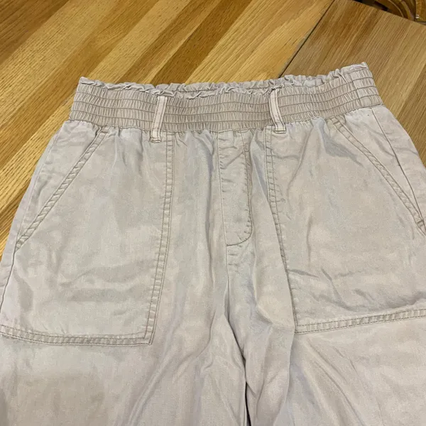 Abercrombie & Fitch Paperbag Waist Utility Joggers Tan Beige Womens Size‎ Small - Image 2