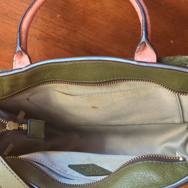 FossilWomen's Green Allie Leather Satchel Purse Handbag - Image 10