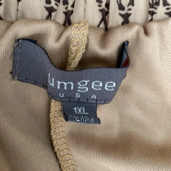 Umgee chiffon tan and brown maxi skirt - Image 3