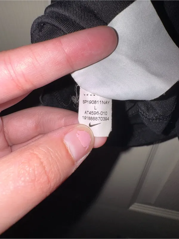 Nike Black Tank Top with White Branded Straps - Image 6