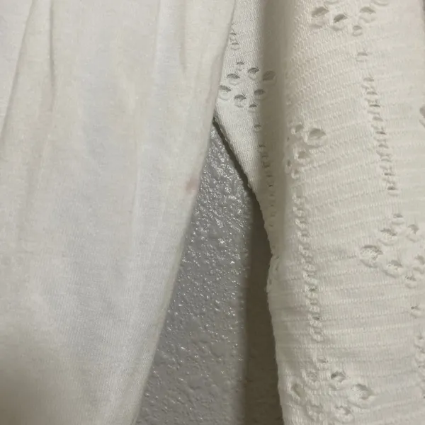 White Eyelet Lace Top 1X Cottagecore Summer Casual Boho‎ Chic Bohemian Babydoll - Image 4