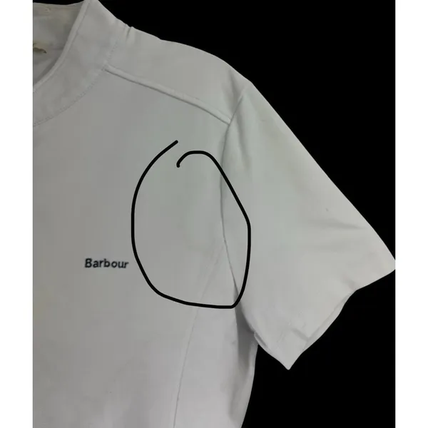 BARBOUR Rolex Equestrian Kentucky Shirt Medium Three Day Event 10 White Women's - Image 10