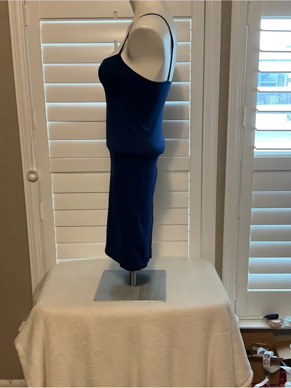 Yelete Navy Blue Tank Top with Spaghetti Straps - Image 5