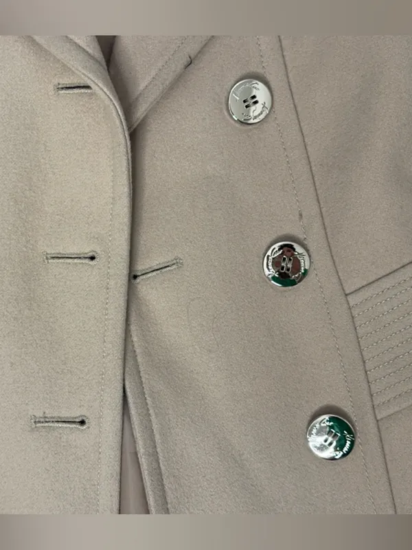 Kenneth Cole Double Breasted Peacoat Tan Excellent Size 4 - Image 7