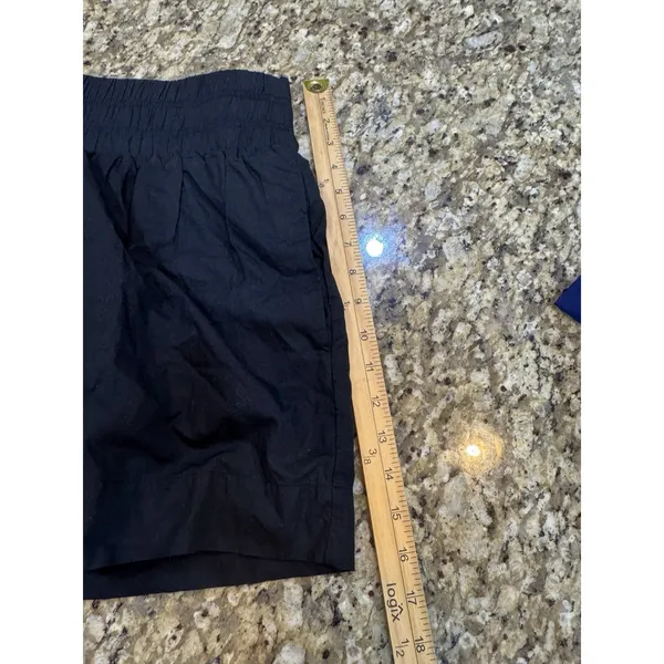 Hill House The Livie Shorts Women Hi Waist Pull On Navy Blue Size XL - Image 7