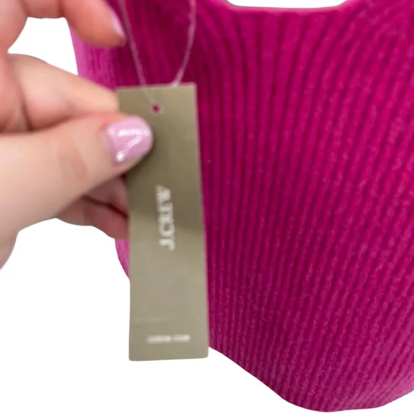 J.‎ Crew Cashmere-Blend Cropped Sweater-Tank Icy Rose Pink Size XXL - Image 10