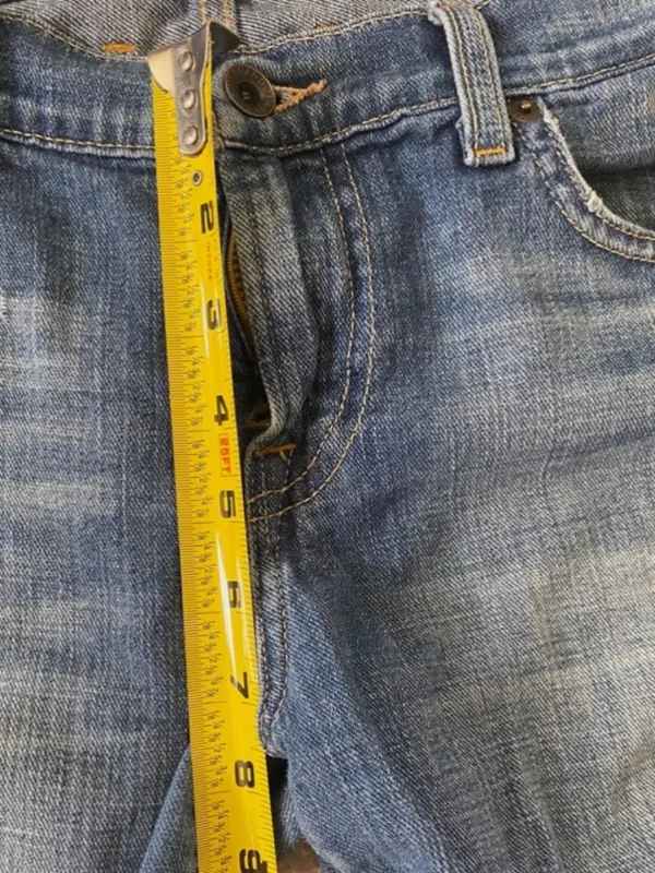 Lucky Brand Cigarette Distressed Dark Wash Jeans Size 8/29 - Image 10