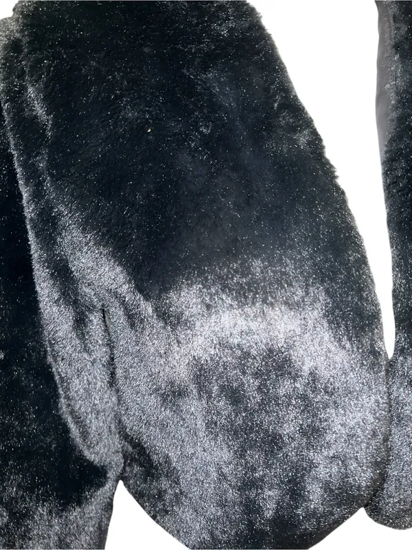 Allegra k Black Faux Fur Bolero Jacket - Image 5