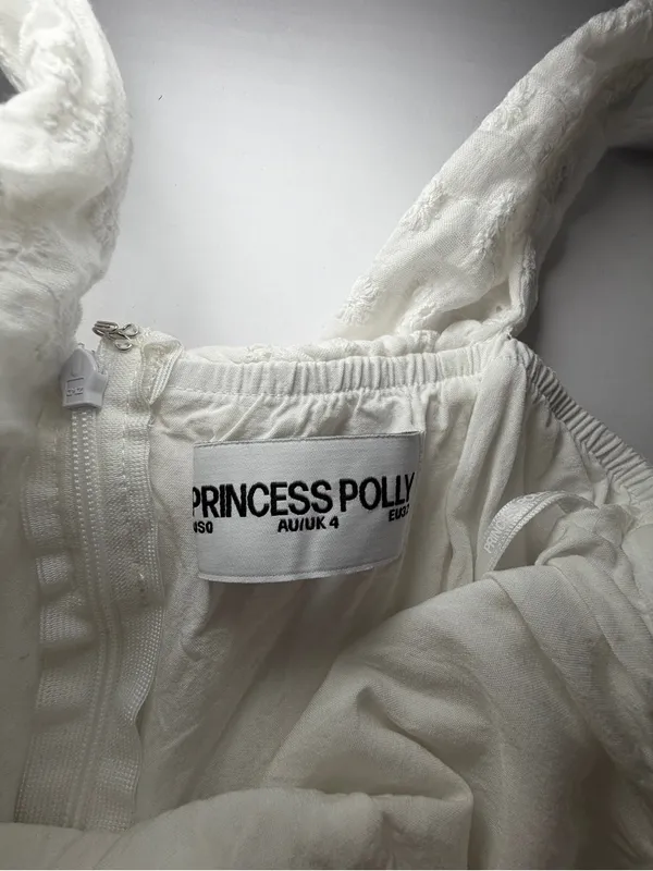 Princess Polly White Eyelet Mini Sundress - Image 5