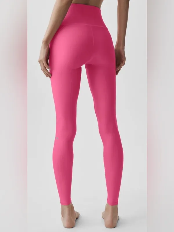Alo Yoga Airlift High Waist Pink Leggings Size M - Image 2