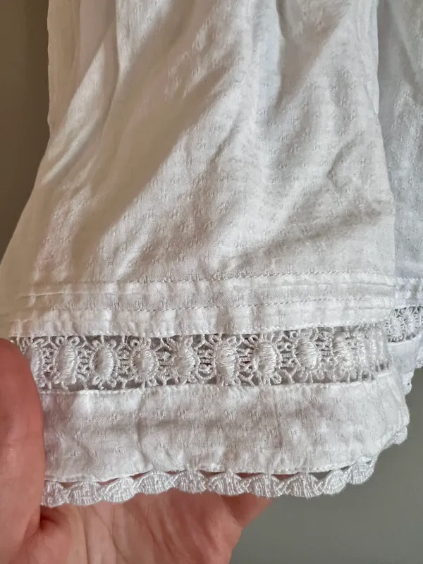 Loft White Lace Tank Top - Image 6