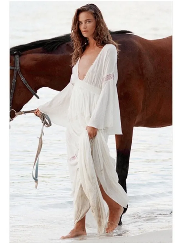 NEW The Jetset Diaries hammock maxi dress in Ivory Medium - Image 12