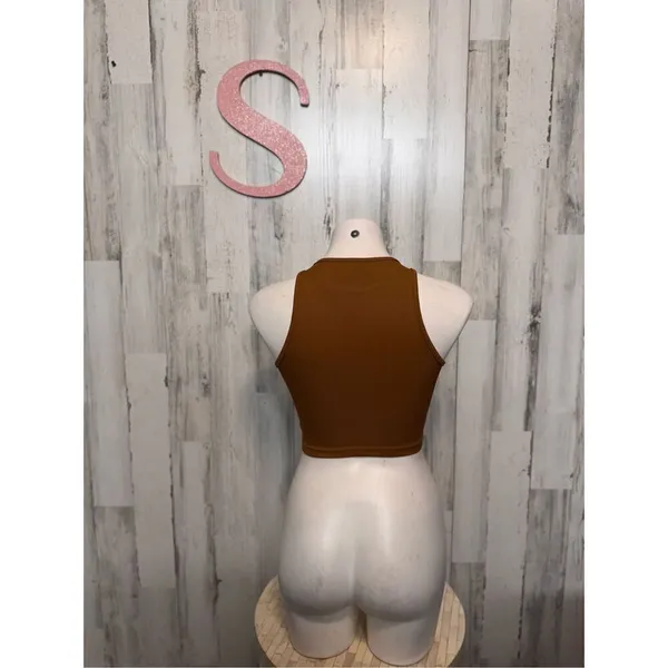 Brown crop top size small Brown - Image 4