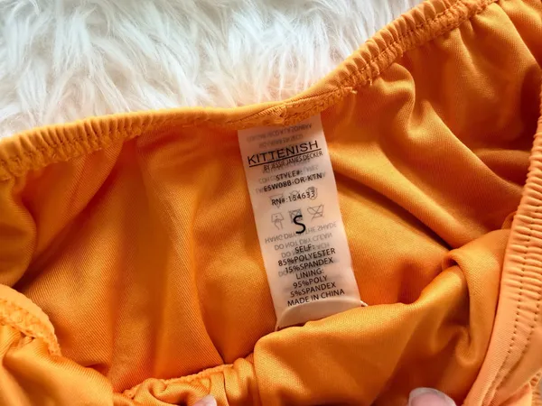 Kittenish Orange Bikini Set Size S - Image 4