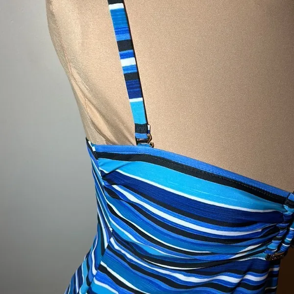 Chaps Tankini Swimsuit Top Size 8 - Image 3